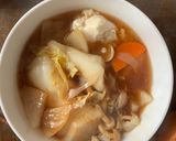 お一人様！お雑煮にほんのり中華風隠し味作り方3写真