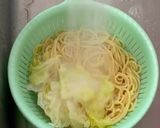キャベツとかつお節の冷やし和風パスタ！作り方3写真