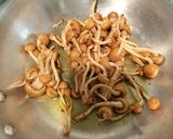 なめこと生ハムのクリームスパゲッティ作り方3写真
