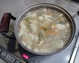 豚バラ肉と豆腐のトロみスープ作り方3写真