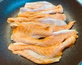 サーモンハラスのゆずバタ醤油焼き作り方2写真