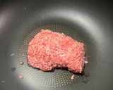 トマトとひき肉のチーズ炒め🧀🍅作り方1写真