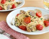 白ワイン香る♪あさりとミニトマトのパスタ作り方10写真