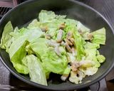 キャベツとアサリの塩やきそば作り方3写真