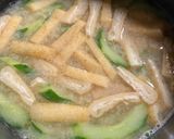 きゅうりと油揚げの味噌汁作り方5写真