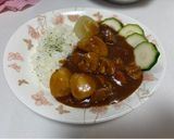 洋食屋のトマトポークカレー&ズッキーニ作り方13写真