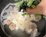 簡単！卵スープ。冷凍肉団子と春雨入り作り方2写真