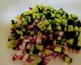ひんやり美味しい！トマトのさっぱりサラダ作り方1写真
