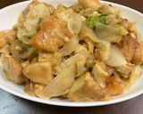 鶏むねと厚揚げの味噌マヨ炒め作り方5写真