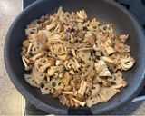 蓮根としめじの和風パスタ（肉入り）作り方5写真
