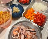 簡単なのに絶品★フライパンでシーフードパエリア🥘作り方2写真