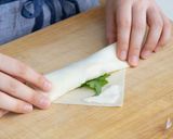 梅の酸味が最高♩ささみと香味野菜の春巻き作り方5写真
