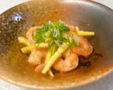 むきえびと水煮姫竹の塩麹しょうが炒め作り方7写真