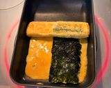 一度で作る♪海苔ハーフ卵焼き(お弁当)作り方4写真