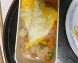 レンジクリーミー梅トマト味オムライス弁当作り方13写真