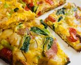 お野菜たっぷり具沢山フリッタータ風!余り野菜で。作り方5写真