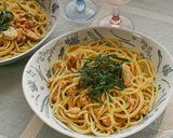 サーモンのだし香る和風パスタ作り方8写真