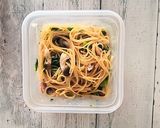 タッパーとレンジ☆菜の花塩麹パスタ作り方4写真