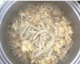 豆苗ともずくの酸辣湯うどん作り方4写真