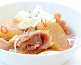 圧力鍋でトロトロ【牛すじ大根煮】作り方6写真