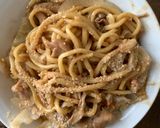 お一人様☆市販の焼きそばレモンごま隠し味作り方3写真