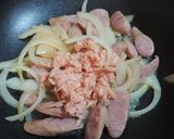 簡単！♬ツナ＆ソーセージクリームパスタ♬作り方2写真