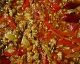 中華麺で生パスタ！豚ひき肉と赤パプリカ作り方6写真