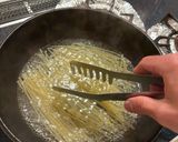 「カニカマと桜エビの白だし和風パスタ」作り方5写真