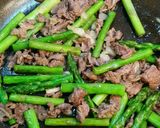 アスパラと牛肉炒め作り方2写真