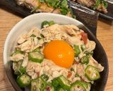 夏バテ予防！火も使わない鶏ササミオクラ丼作り方6写真