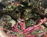 ビーツの葉の海苔おかかマヨ和え作り方3写真