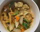 肉無チクワ洋風クリーミーキムチ味野菜炒め作り方17写真