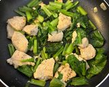 鶏胸肉と小松菜の中華あじマヨ作り方6写真