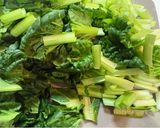 ターサイと椎茸と鶏むね肉の香ばし醤油炒め作り方3写真