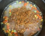 業スーの鶏そぼろで醤油バターピラフ🎵作り方3写真