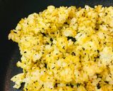 シンプル炒飯●バジル＆カレー粉チャーハン作り方1写真