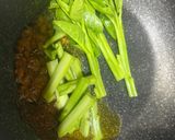 えびとつるむらさきのペペロンチーノ♪作り方5写真