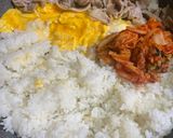 大人気！豚バラのキムチ炒飯(お弁当)作り方4写真