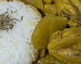 簡単★昼食！ぶつ切り鶏肉のカレーライス作り方6写真