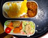 レンジ簡単梅オーロラソースオムライス弁当作り方17写真