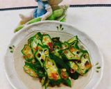簡単オクラのおかか醤油和え♬作り方2写真