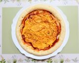 クリスマスメニュー！かぼちゃのピザ作り方6写真