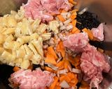 常備菜ひじきの煮物。大量生産で冷凍保存・弁当用作り方3写真