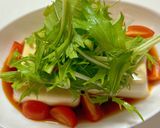 超簡単！しらすと水菜のだしポン酢豆腐作り方5写真