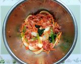 簡単夕飯韓国！豚こま小松菜コチュジャンプルコギ丼作り方5写真