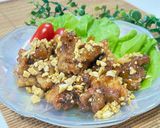 給食風🏫鶏唐揚げのピーナッツカレーがらめ作り方9写真