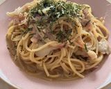 舞茸とベーコンのバター醤油ワンパンパスタ作り方7写真
