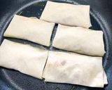 完熟トマトケチャップでピザ風焼き春巻き作り方6写真