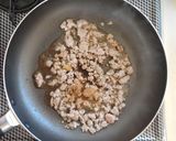 挽肉とネギの甘辛炒飯。作り方3写真