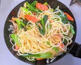 小松菜とチョリソーの和風ペペロンチーノ作り方10写真